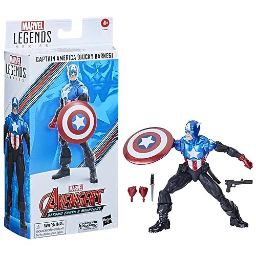 Hasbro Avengers: Beyond Earth'S Mightiest Marvel Legends Figurine Captain America (Bucky Barnes) 15 Cm