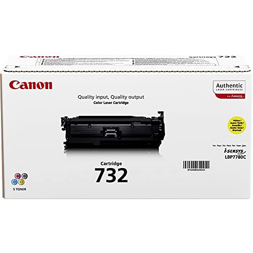 Canon Cartuccia 732 Y Toner Giallo, Rendimento 6.400 Pagine, Imballo In Cartone