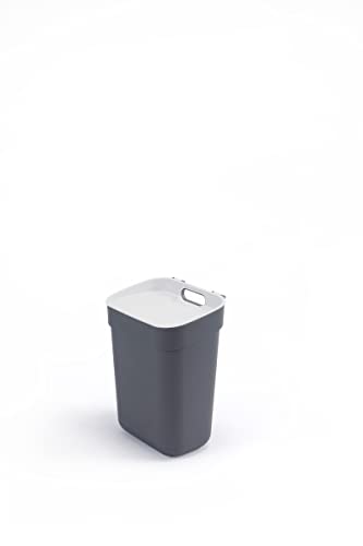 Curver Pattumiera Di Tri 10L Ready To Collect – Ideale Sotto Il Lavandino, Con Supporto A Parete Per Parete O Porta, Cucina, Bagno, Lavanderia, 100% R
