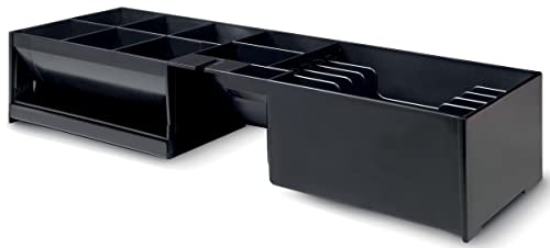 Safescan Modulo Interno Regolabile 4617T Che Organizza Ordinatamente Il Denaro All'Interno Del Cassetto, Modulo Con 6 Scomparti Per Banconote E 8 Per