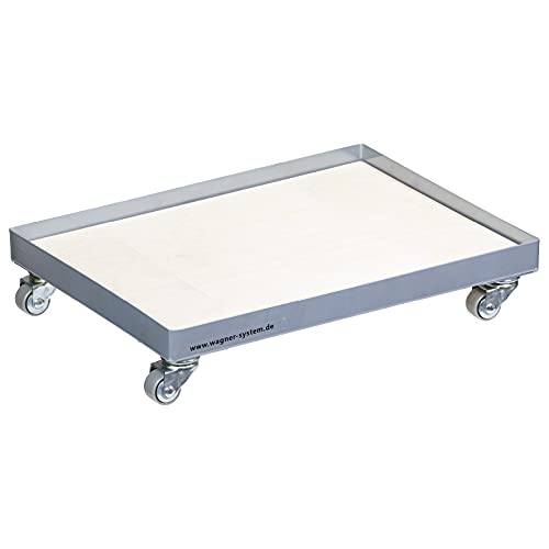 Wagner Carrello Da Trasporto Mm 1184 I 41 X 31 Cm I Piattaforma Di Carico Rimovibile I Ruote Soft - Ideale Per Casse Per Bevande Impilabili Standard I