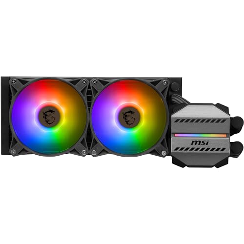 Mag Coreliquid M240 Aio - Dissipatore A Liquido Per Cpu Da 240 Mm, 2 Ventole Da 120 Mm, Raffreddamento Ad Acqua Split Flow, Compatibilità Lga 1700 E A