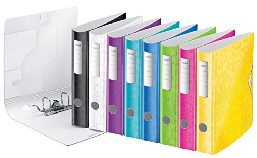 Esselte Leitz Active Wow - Raccoglitore A4, Copertina In Polistirolo, Modello Sottile, 1 Pezzo [Colori Assortiti]