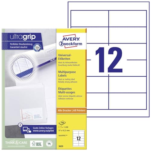 Avery 3659 Etichetta Multiuso 97X42.3 Mm