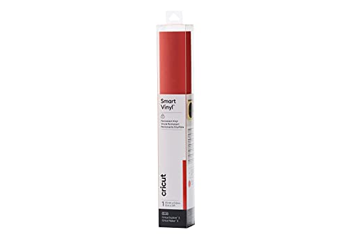 Cricut Smart Vinyl Permanent | 1 Sheet | 33Cm X 0.9M | Shimmer Red, Pvc, (3Ft)