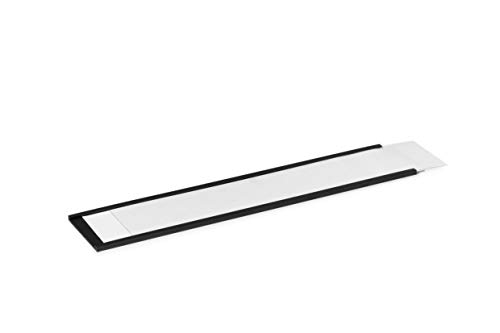 Durable 171958 C-Profile Porta Etichetta Magnetico, Ritagliabile, 200X40 Mm, Carbone, Confezione Da 5 Pezzi
