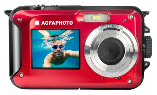 Agfaphoto Agfa Foto Wp8000Rd - Fotocamera Digitale Impermeabile, 24 Mp, Colore: Rosso