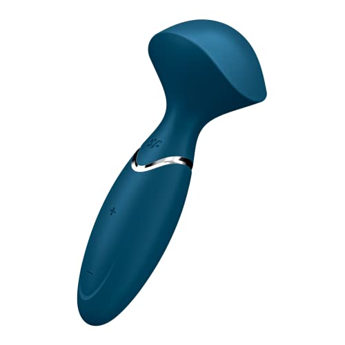 Satisfyer, Vibratore, Massaggiatore, Mini Wand-Er', Per Massaggi Stimolanti Su Tutto Il Corpo, In Silicone, Colore:Blu