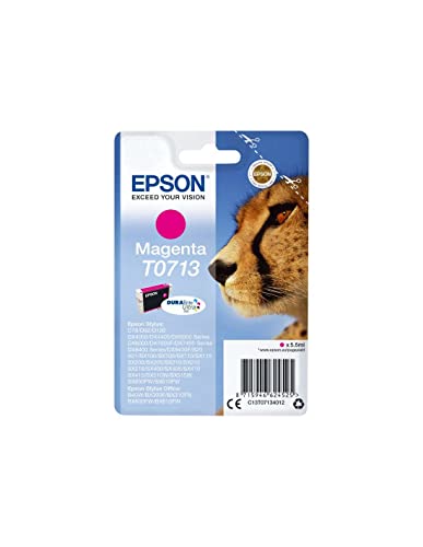 Epson T071 Serie Ghepardo, Cartuccia Originale Getto D'Inchiostro Durabrite Ultra, Formato Standard, Magenta