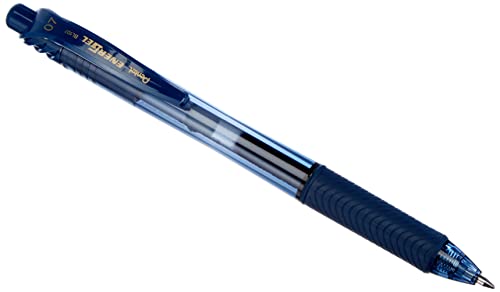 Pentel Bl107-Cax Bolígrafo Energel Retráctil Con Punta De Bola, Azul Marino