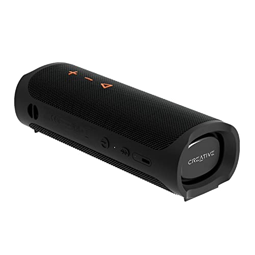 Creative Muvo Go Altoparlante Bluetooth 5.3 Impermeabile Portatile Con Durata Della Batteria Fino A 18 Ore, Impermeabile Ipx7 (Nero)