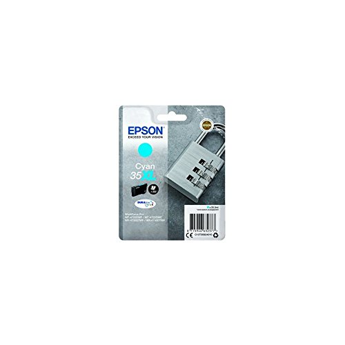 Epson Padlock Singlepack Cyan 35Xl Durabrite Ultra Ink