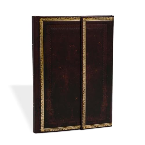 Black Moroccan Midi Lined Journal