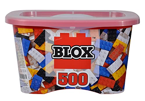 Blox Container 500, 5 Colori, 8 Pietre Da 80, 4 Pietre Da 20, Adesivi, A Partire Da 4 Anni