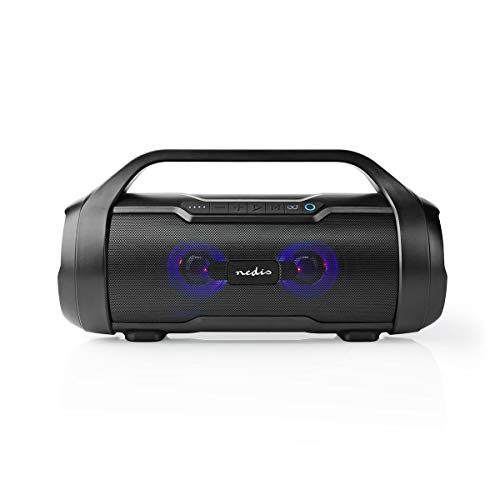 Bluetooth® Party Boombox | 6 Hrs | 2 | 60 W | Riproduzione Multimediale: Aux/Micro Sd/Usb | Ipx5 | Collegabile | Con Impugnatura | Nero