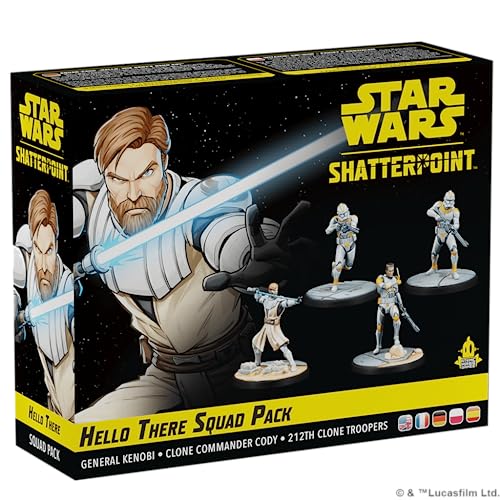 Star Wars Shatterpoint Hello There General Obi-Wan Kenobi Squad Pack,Gioco Di Strategia Di Miniature Da Tavolo Per Bambini E Adulti,Tempo Di Gioco Med