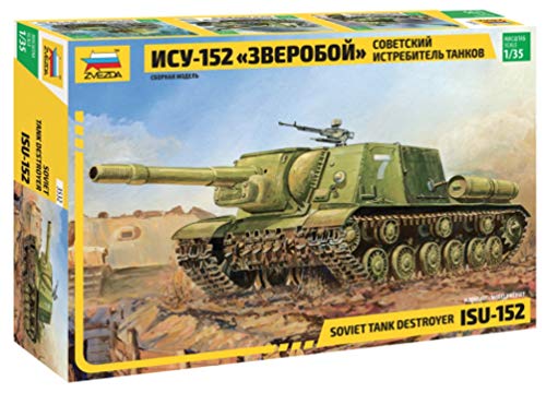 Zvezda 500783532 - Modellino Di Cannone Semovente Sovietico Isu-152, Scala 1:35
