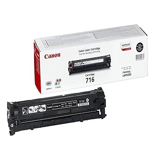 Canon Cartuccia 716 Bk Toner Nero, Rendimento 2300 Pagine, Imballo In Cartone