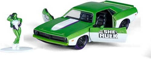 Jada Toys She-Hulk Véhicule 1/32 1973 Plymouth Barracuda