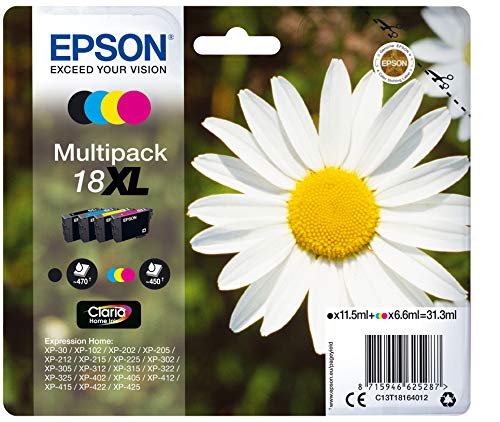 Epson C13T18164022 Inchiostro, Multicolore, 4 Pezzi