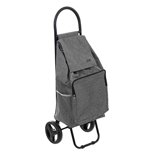5Five - Carrello Spesa A 2 Ruote "Nomade" Grigio Metallo