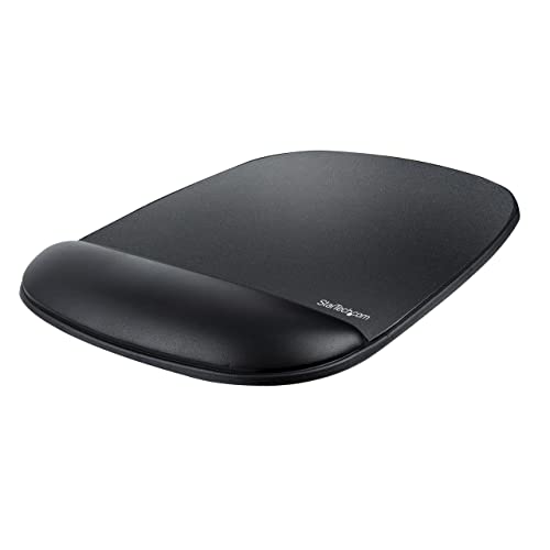 Startech.Com Tappetino Per Mouse Con Poggiapolso (17X18X2Cm) - Tappetino Per Mouse Ergonomico Con Supporto Per Il Polso, Mouse Pad In Gel Da Scrivania