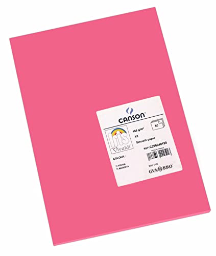 Guarro Canson 200040190 Foglio A3, Confezione Da 50 Pezzi, Fucsia