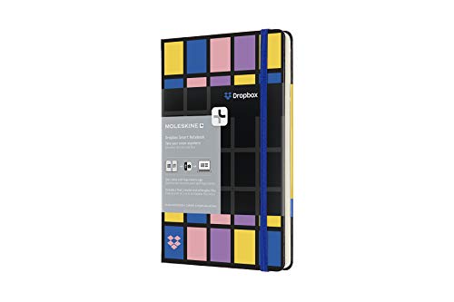 Moleskine Carnet Dropbox Grand Format Pages Blanches Noir