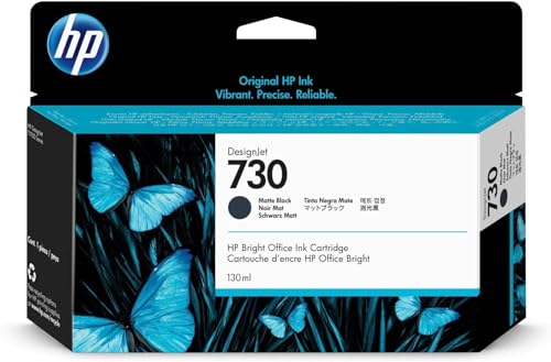 Hp 730 P2V65A, Cartuccia Originale Hp Da 300 Pagine, Compatibile Con Stampanti Hp Designjet Serie T1700, Nero Opaco