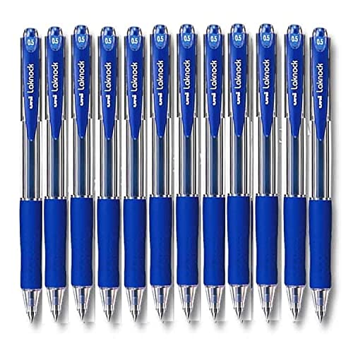 Uni-Ball Rollerball Laknock Sn-100 Penna A Inchiostro Liquido Nero 0,3 Mm (12 Pezzi)