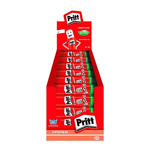 Pritt Pks22 - Scatola Di Colla Stick Da Esposizione Con 24 Stick Di Colla, Originale, 22 G Ciascuno