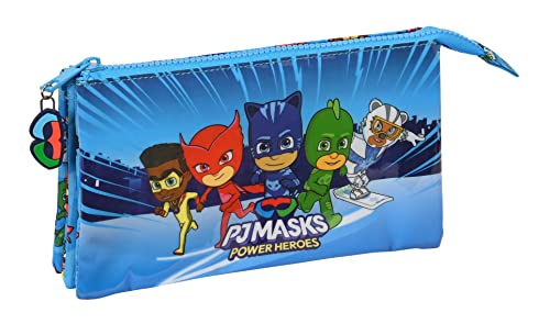 Portatodo Triple Pjmasks, Blu, Estándar, Casual