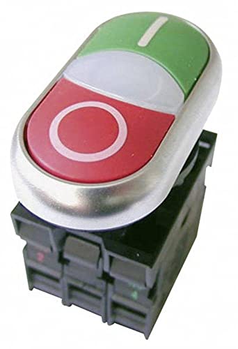 Eaton 216509 - Pulsante A Doppia Pressione, 1 Blocco + 1 Apriore, Led 85-264 V Ac, Attacco A Vite
