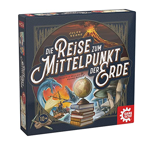 Game Factory 646304, Il Viaggio Verso Il Centro Della Terra, Carte, Dai 10 Anni In Su, Gioco Flip & Write, Colore Bianco