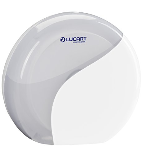 Lucart Professional 892326 Dispositivo Dispenser Di Carta Igienica, Maxi Jumbo, Bianco Pack Di 6)
