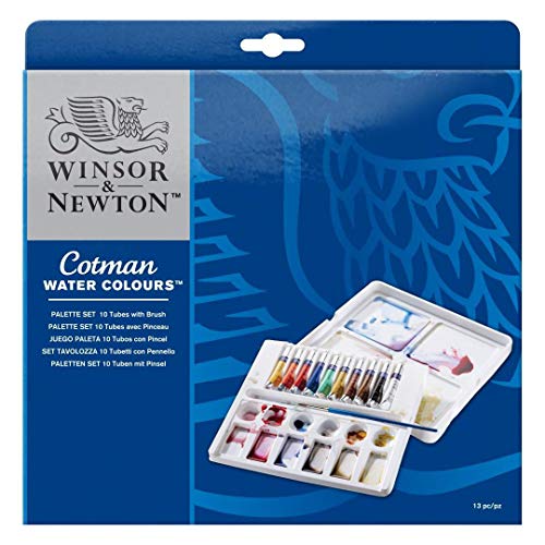Winsor & Newton Cotman Scatola Palette Set, 10 Tubi, 8 Ml
