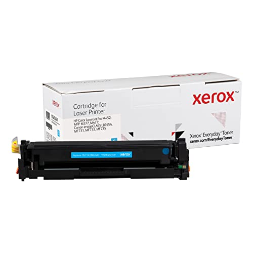 Xerox Cartuccia Toner Para Hp 410A Color Laserjet Pro M452. Mfp M377(Cf411A/ Crg-046C) Cyan, Aluminium, Ciano