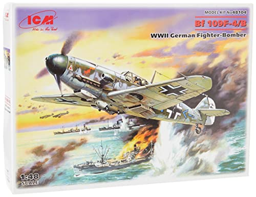 Icm 48104 - Messerschmitt Bf 109F-4/B, Wwii German Fighter Bomber