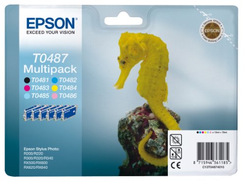 Epson T048140+640+540+440+340+240 Inkjet/Getto D'Inchiostro Cartuccia Originale
