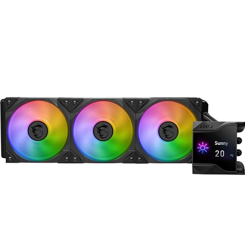 Msi Mpg Coreliquid D360 Liquid Cooler Da 60 Mm, 3 Ventole Argb Da 120 Mm, Raffreddamento Gi, Software Mystic Light - Compatibile Con Socket Amd E Inte