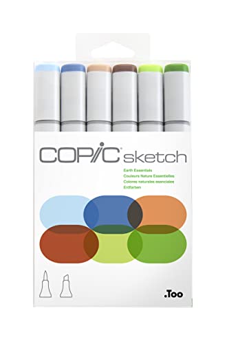 Copic Sketch Set Da 6 Earth Essentials