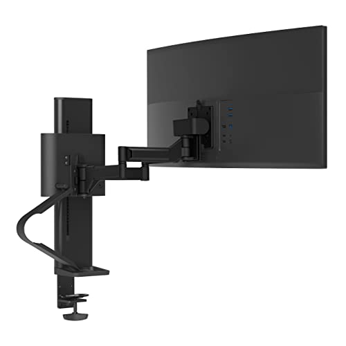Ergotron – Trace™ Single Monitor Arm, Vesa Desk Mount – For Monitors Up To 38 Inches, 2.9 To 9.8 Kg – Matte Black