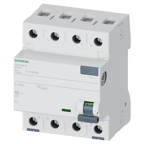 Siemens 5Sv33466 Fi Interruttore Di Protezione A 4P 400 V 63 A"