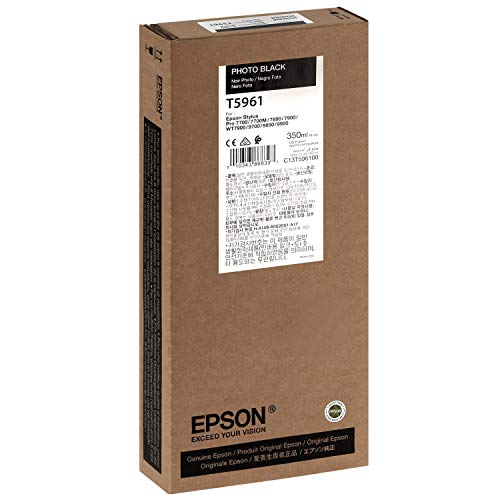 Epson C13T596100 Cartuccia Inkjet Ink Pigmentato Ultrachrome Hdr T5961, Nero Fotografico