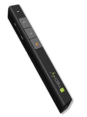 Techly 103472 Puntatore Laser Wireless Penna Telecomando Presentazioni Powerpoint Nero