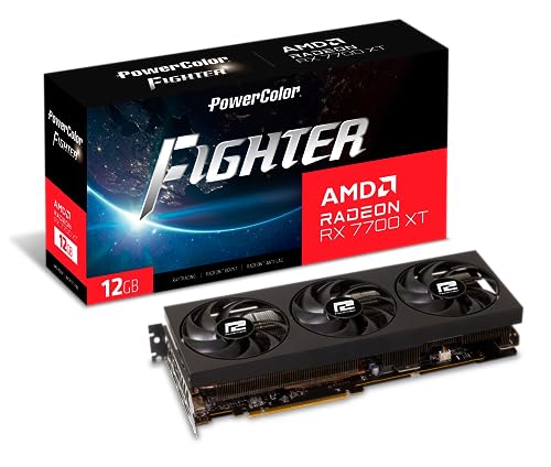 Powercolor Vga Rx 7700Xt 12Gb Gddr6 Fighter
