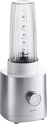 Zwilling Enfinigy Frullatore E Smoothie Maker, Miscelatore Con Lama A Croce In Acciaio Inox E Motore Ad Alte Prestazioni Da 600 W, Argento