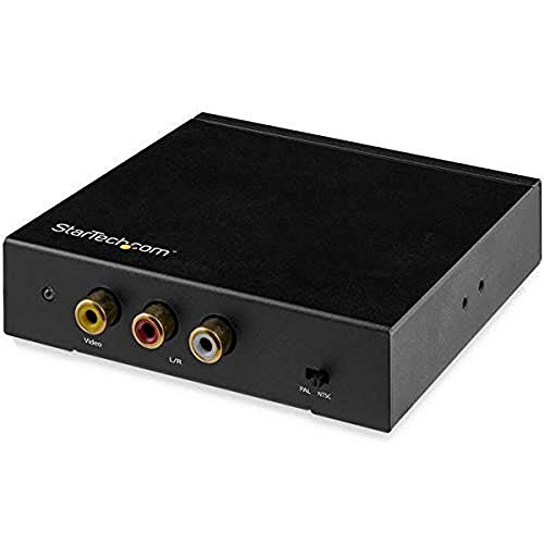Startech.Com Convertitore Hdmi A Rca Con Audio, Adattatore Video Composito, Ntsc/Pal, 1080P