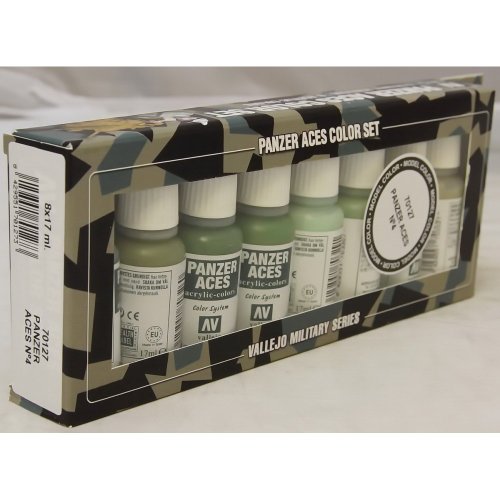 Vallejo Model Color No.4 Panzer Aces - Set Pittura Acrilica, 8 X 17 Ml, Colori Asortiti