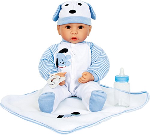 2736 Bambolotto Small Foot "Benno", Incl. Accessori: Coperta, Cappellino, Tutina E Biberon, A Partire Da 2 Anni